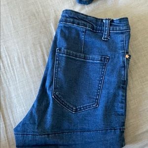 Ladies blue jean shorts